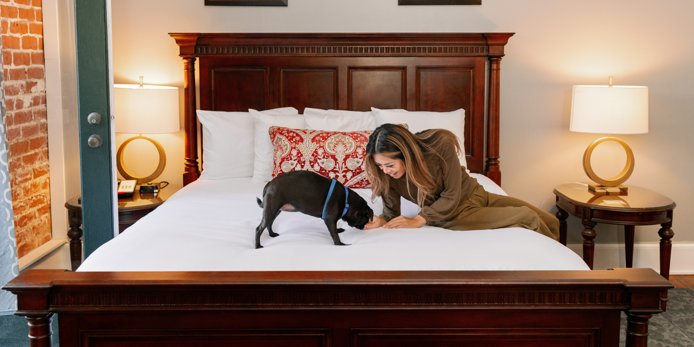 Pet Friendly Hotel Rooms in Savannah, GA at East Bay Inn